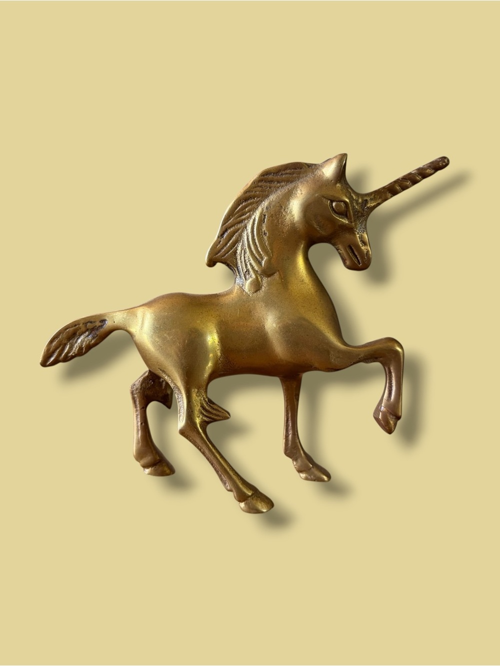 4.5” Brass Unicorn Figurine